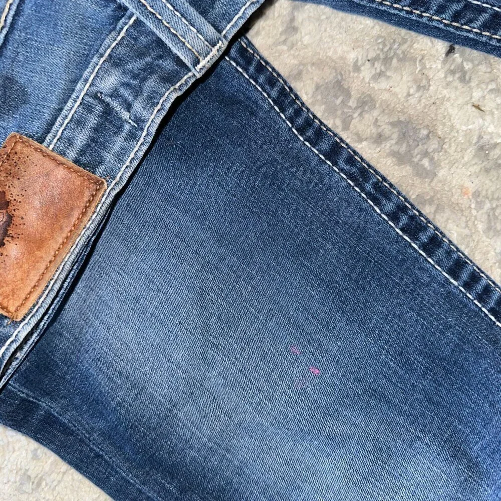 Big Star Remy Low Rise Women's Jeans Size 27 Long Dark Blue Bootcut Vintage - Picture 11 of 15